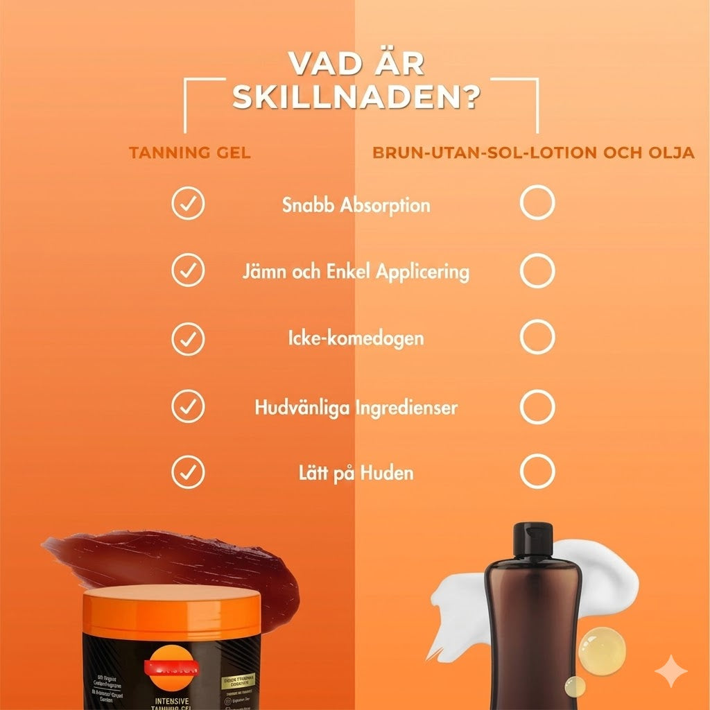 Premium Tanning Gel för Djup Solbränna – Intensivt Återfuktande