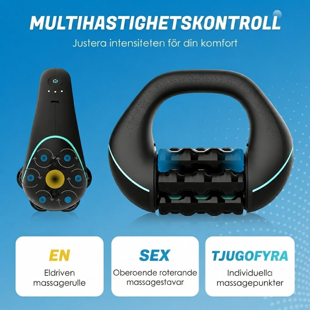 Elektrisk Handmassageapparat med Rullfunktion
