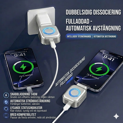 Smart Batteriladdare med Automatisk Avstängning – Snabbladdning och Överbelastningsskydd