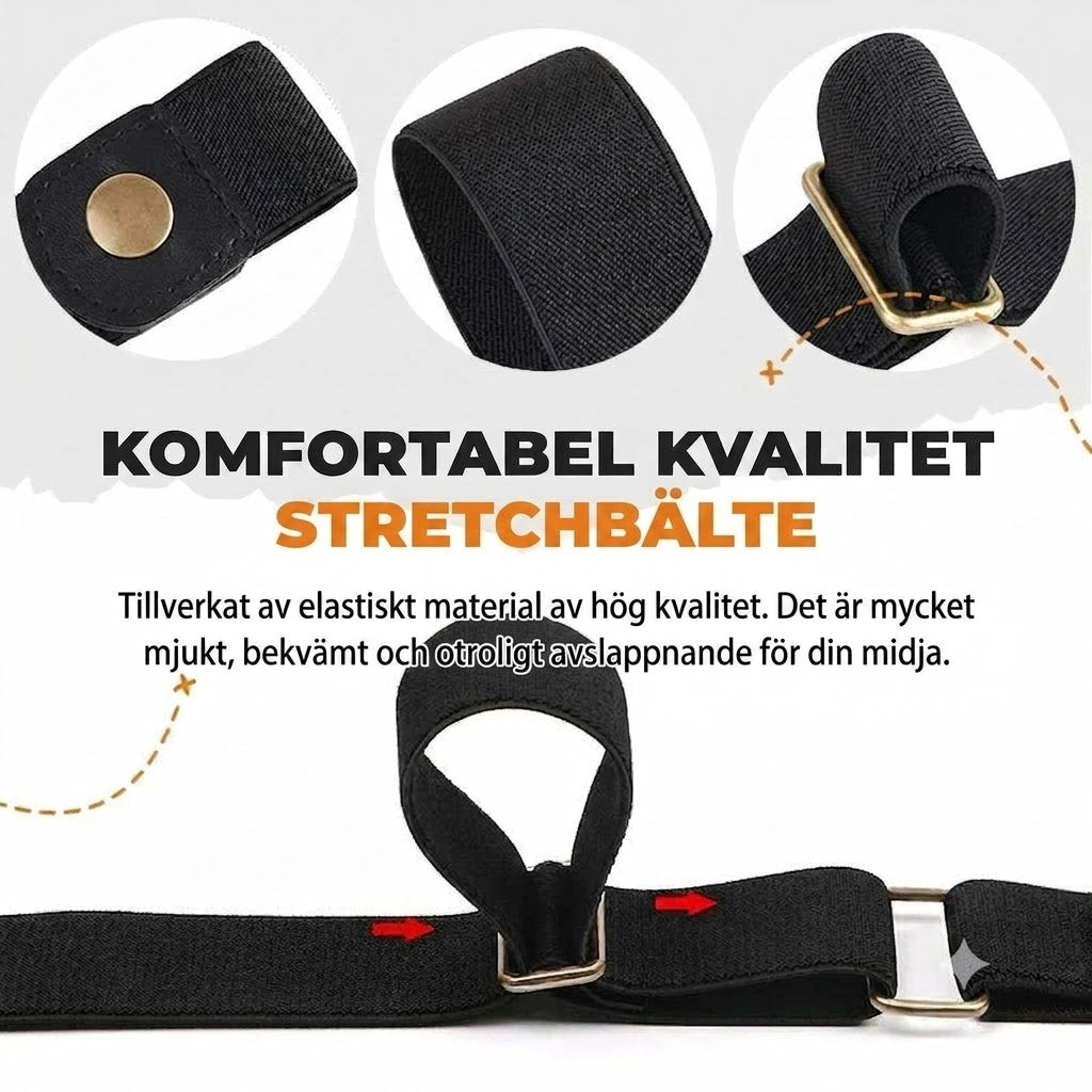 [KÖP 1 FÅ 1 GRATIS] GlideFlex™ Osynligt Elastiskt Bälte Utan Spänne