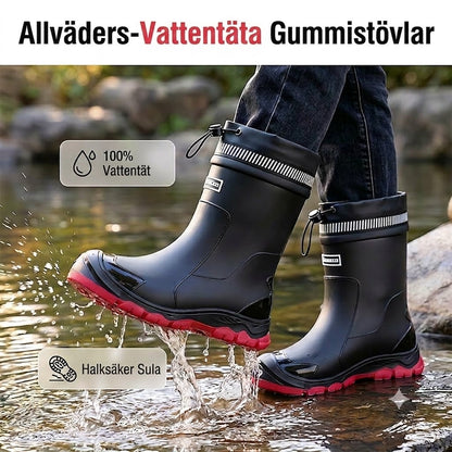 ApexPower™ Halvhöga Vattentäta Gummistövlar Unisex – Halkfria