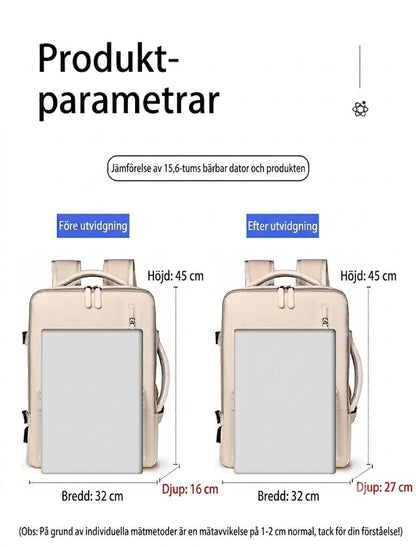 VentoPack™ Expanderbar Reseryggsäck 24-35L