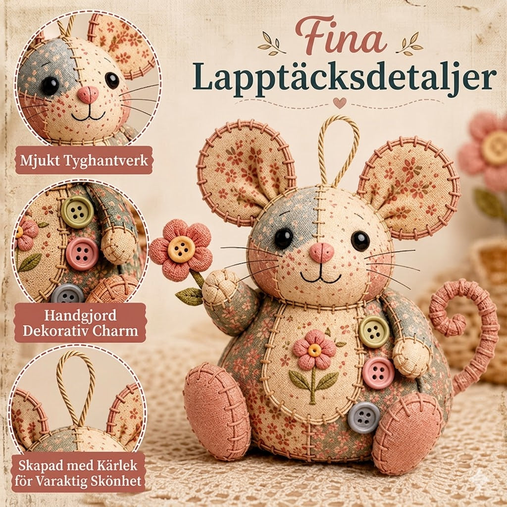 Sykit för Gosedjur i Retrodesign – Komplett Handarbetsserie för Söt Mus