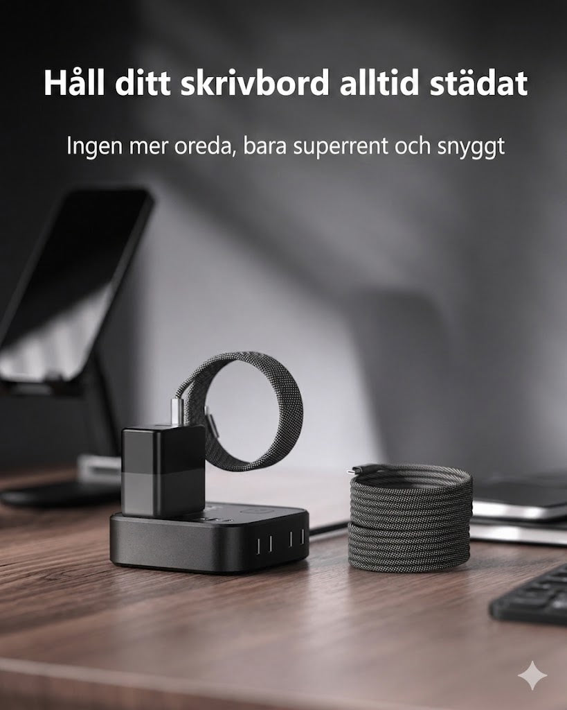 Uppgraderad Magnetisk 4-i-1-Kabel