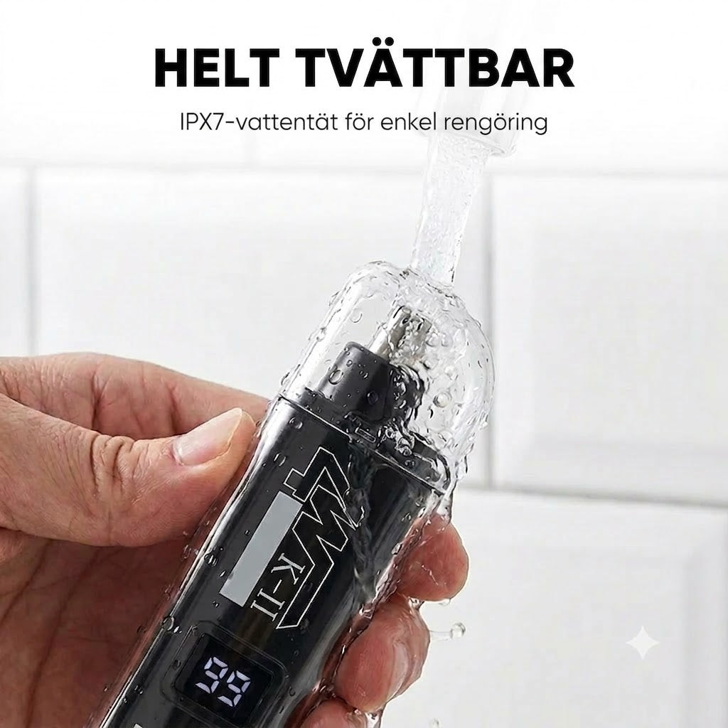 SilkEase™ Näs- och Öronhårstrimmer med LED-skärm