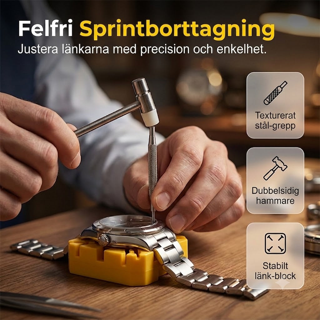 Proffsig Verktygssats för Klockreparation