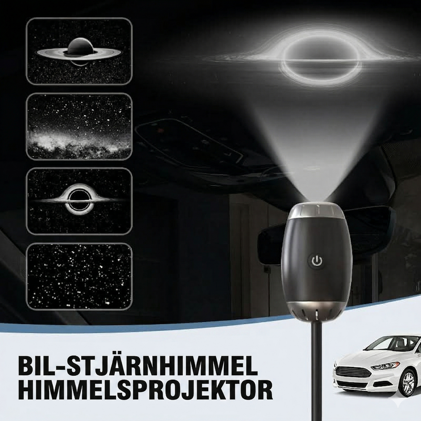 USB Stjärnhimmelsprojektor – Stämningsbelysning för Hem och Bil