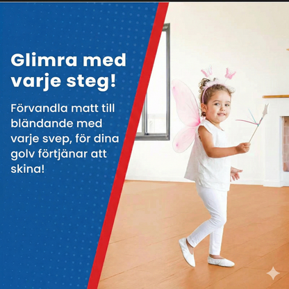 NordicShine™ Högblank Golvpolish & Renöring – Omedelbar Glans & Repskydd för Trä, Laminat och Parkett