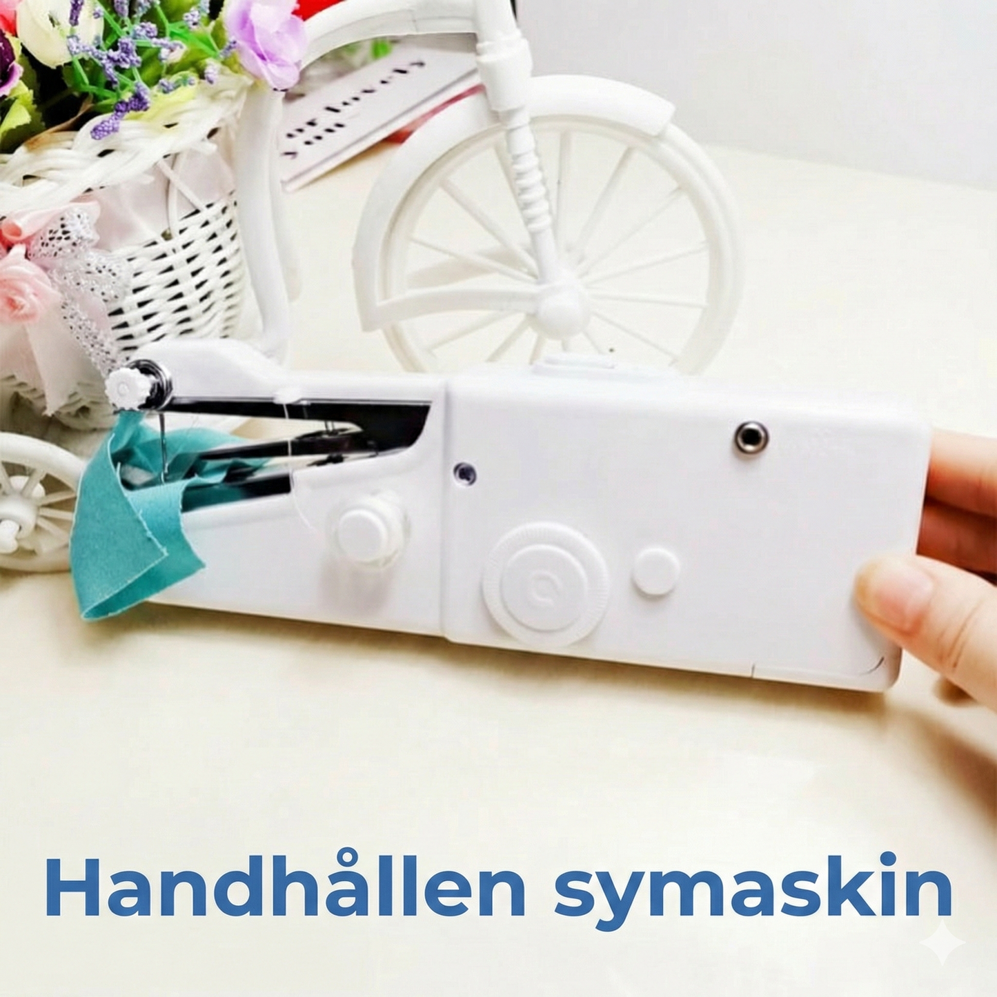 Kompakt Resesymaskin – Din räddare i nöden för klädolyckor på resan (Batteridriven)