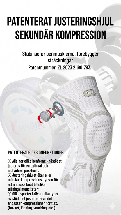 Elastiskt Knästöd med Kompression – Förebygger Skador och Lindrar Knäsmärta (Löpning, Padel, Gym)