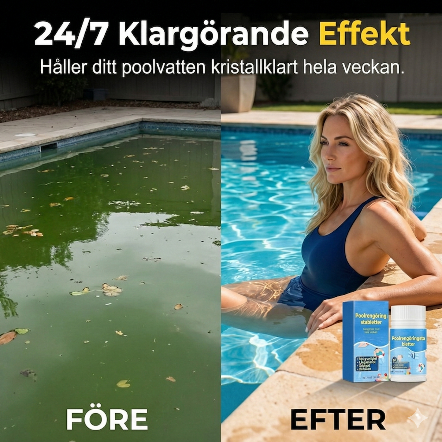 Effektiva Poolrengöringstabletter – För Kristallklart och Rent Badvatten