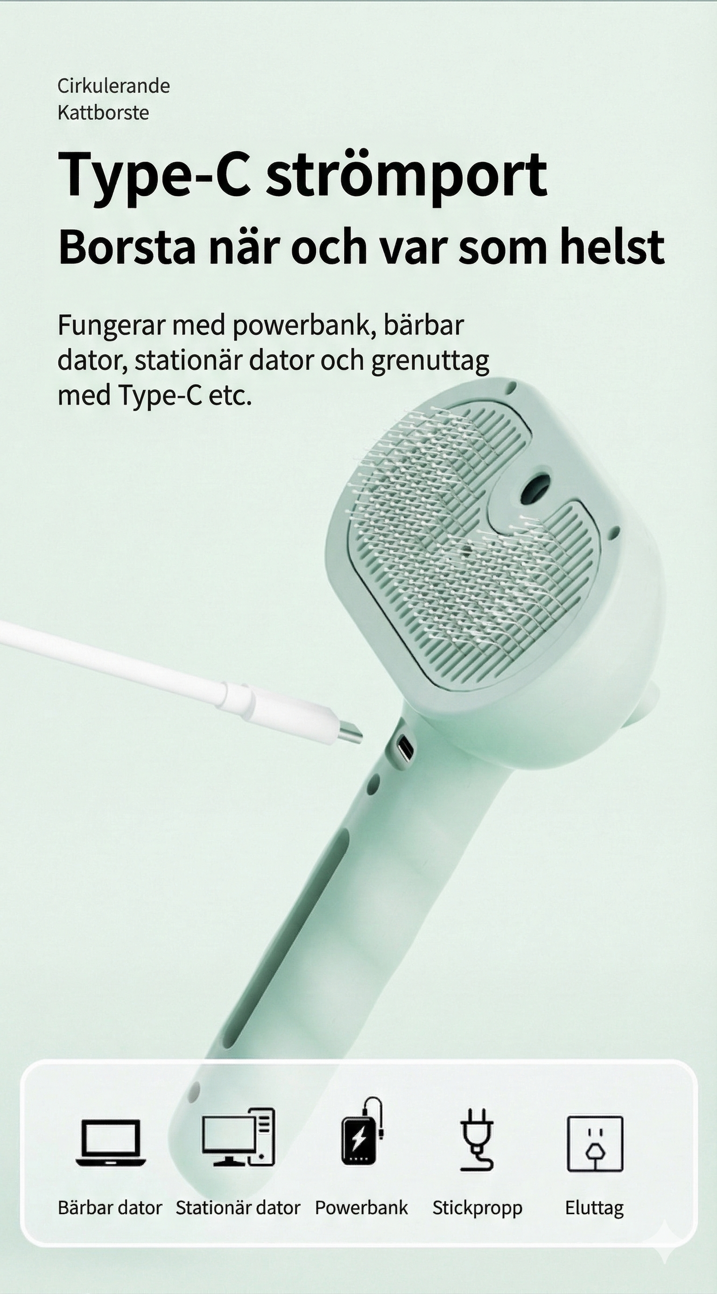 ProGroom Nordic™Professionell Karda för Hund & Katt (Självrengörande)