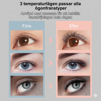 Uppladdningsbar Uppvärmd Ögonfransböjare – Snabb Uppvärmning för Perfekt Böj