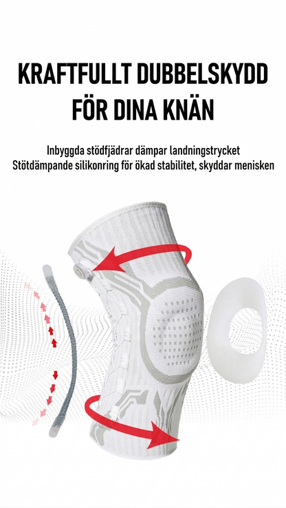 Elastiskt Knästöd med Kompression – Förebygger Skador och Lindrar Knäsmärta (Löpning, Padel, Gym)