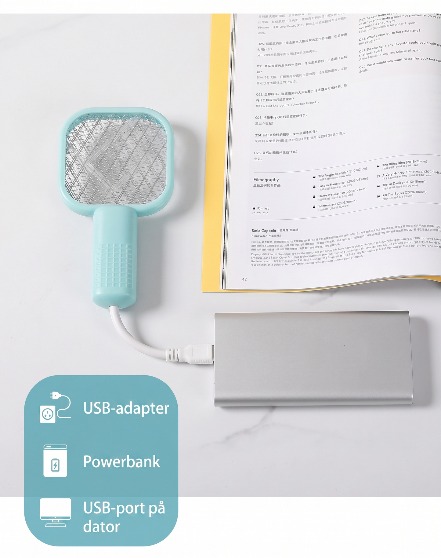 Automatisk Myggfälla med Blått UV-Ljus – Effektiv & Kemikaliefri Insektsdödare
