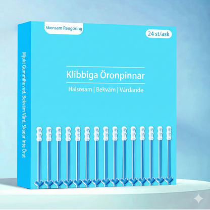 Öronstickor med Klibbig Gel – Skonsam rengöring av öronvax