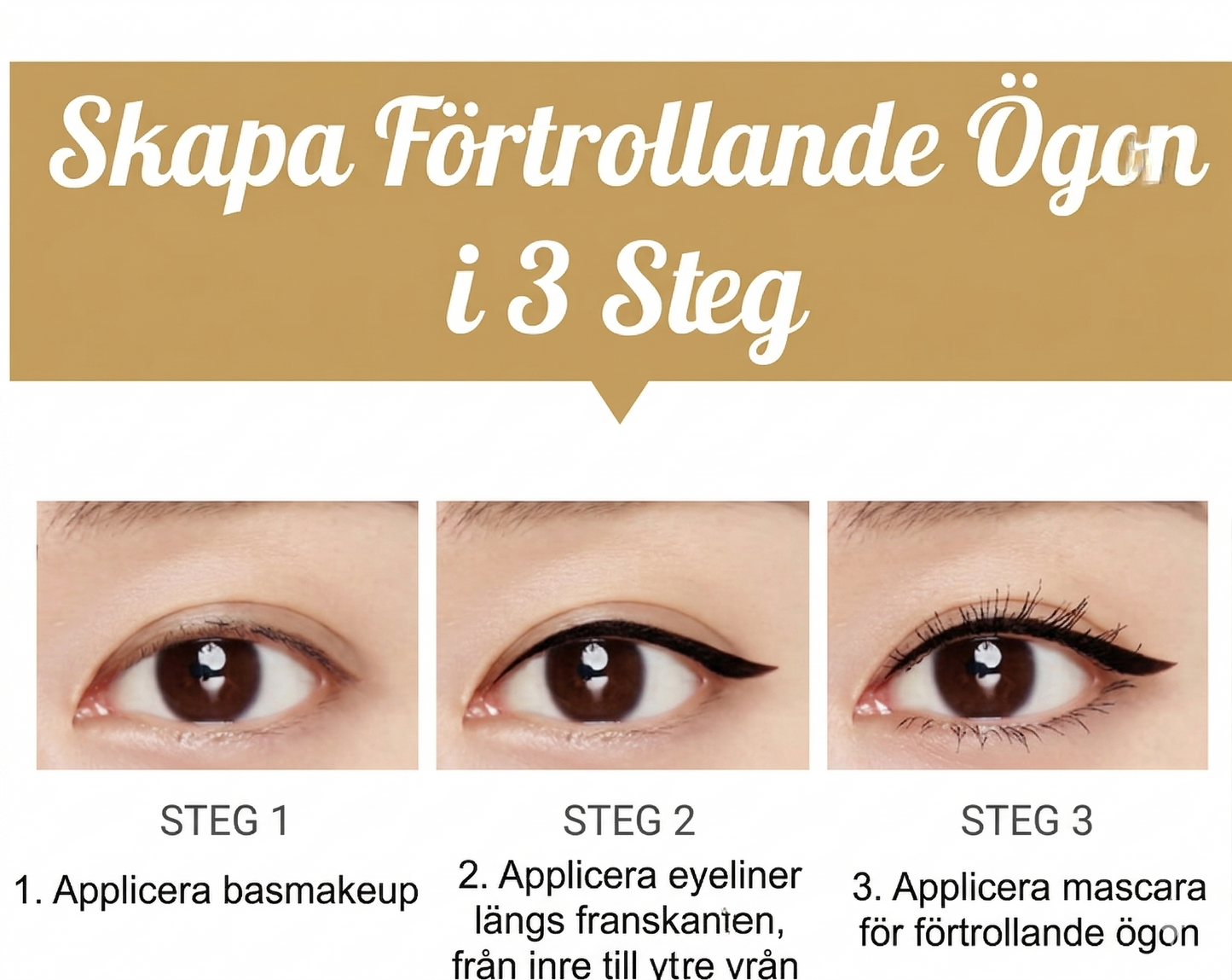 Snabbtorkande och Vattenfast Eyeliner – Svettresistent & Långvarig Köp 1 få 1 gratis