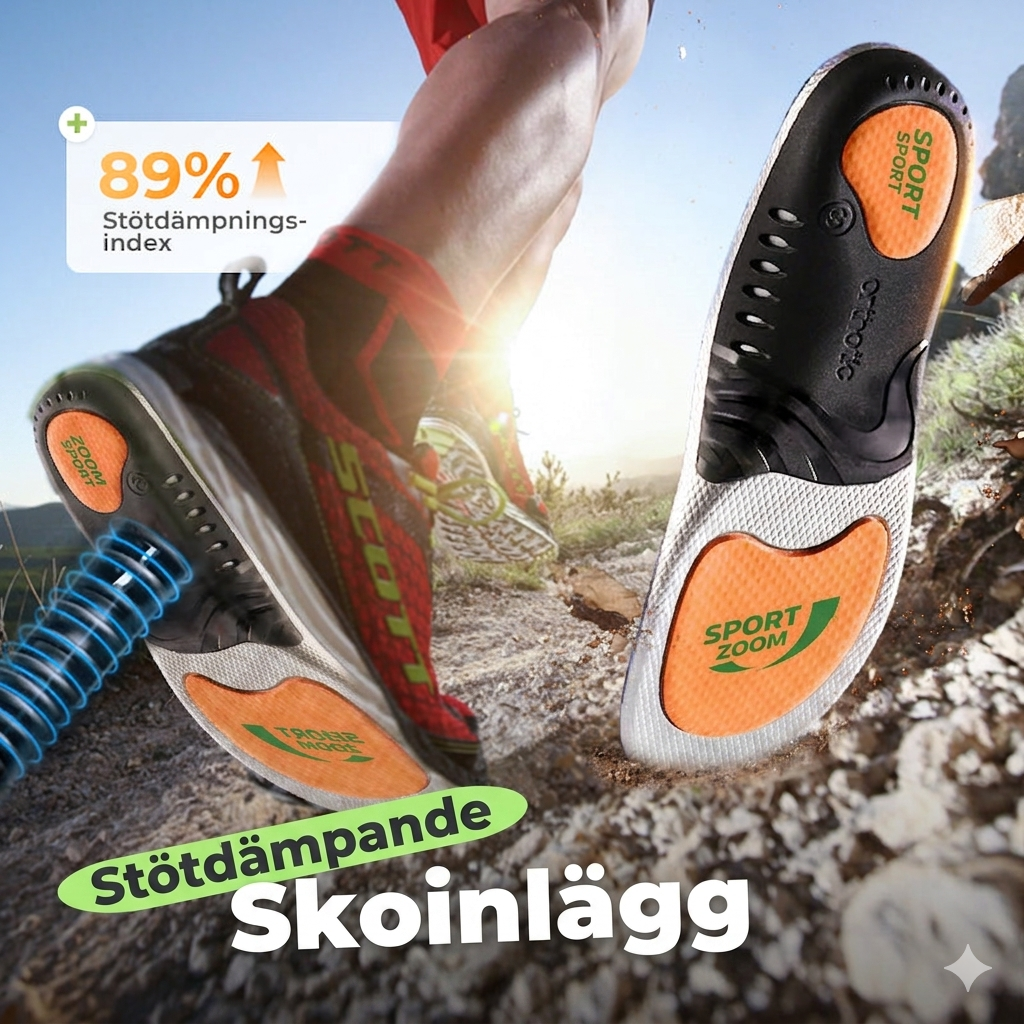 Stötdämpande Grafen-skosulor – Anti-lukt & Ventilerande (Unisex)