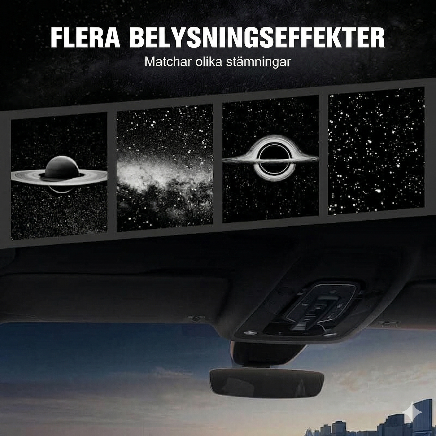 USB Stjärnhimmelsprojektor – Stämningsbelysning för Hem och Bil