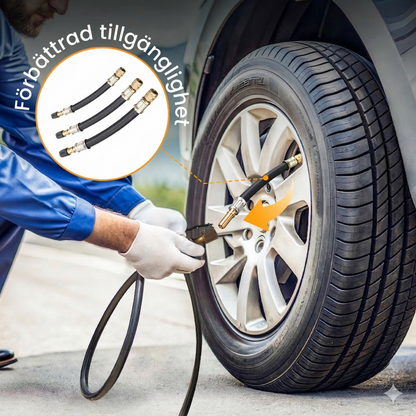 Flexibel Ventilförlängare för Däck – För Husbil, Lastbil, MC & Elsparkcykel 3-Pack (Köp 1, få 2 gratis!)