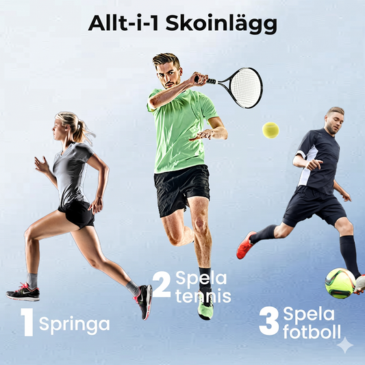 Stötdämpande Grafen-skosulor – Anti-lukt & Ventilerande (Unisex)