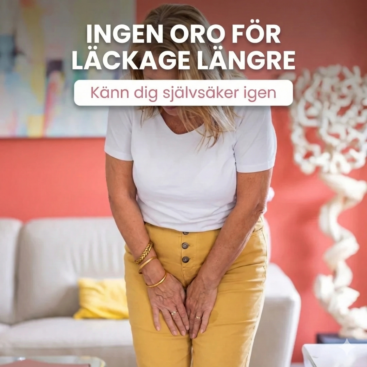 Inkontinenstrosor med Hög Midja (Heltäckande) – Läckagesäker Maxi-Trosa med Magstöd(2-Pack)