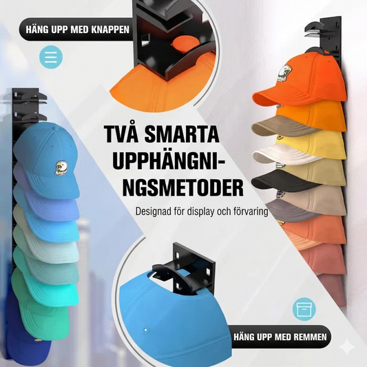 Väggmonterat Hattställ & Kepsorganisatör – Smart Förvaring för en Stilren Hall