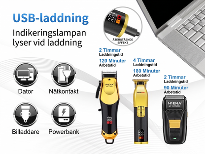 Multifunktionell Hårtrimmer för Män – Professionell Precision för Hemmabruk