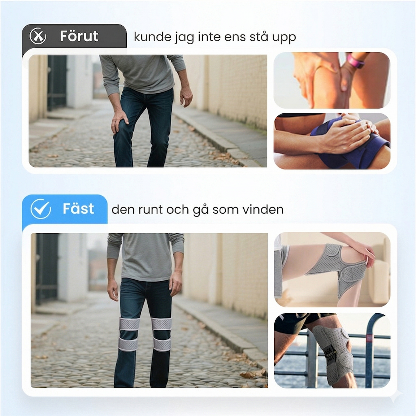 Justerbart Knäledsstöd med Avlastning