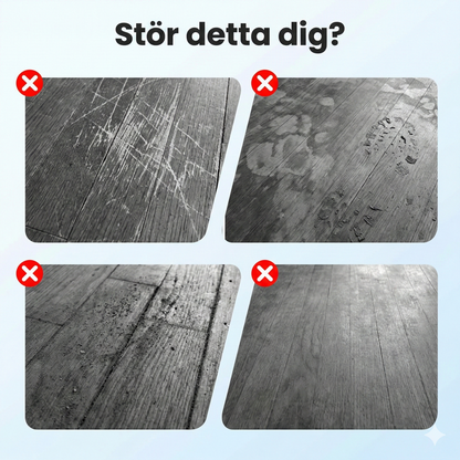 NordicShine™ Högblank Golvpolish & Renöring – Omedelbar Glans & Repskydd för Trä, Laminat och Parkett