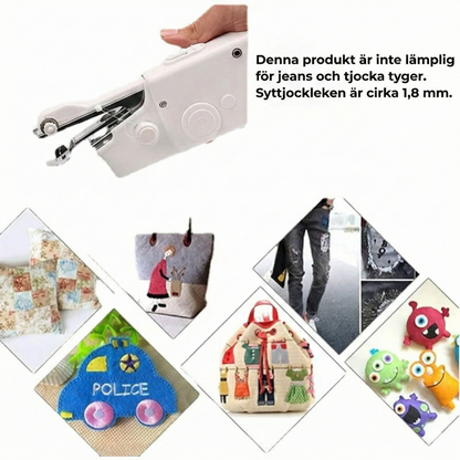 Kompakt Resesymaskin – Din räddare i nöden för klädolyckor på resan (Batteridriven)