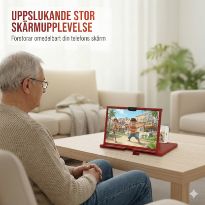 Skärmförstorare till Mobilen (Ögonskydd) – Titta på Film utan Ögontrötthet – Perfekt Present till Äldre & Barn
