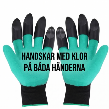 Trädgårdshandskar med Klor – Gräv & Plantera Enkelt utan Verktyg Köp 1 Få 1 GRATIS!