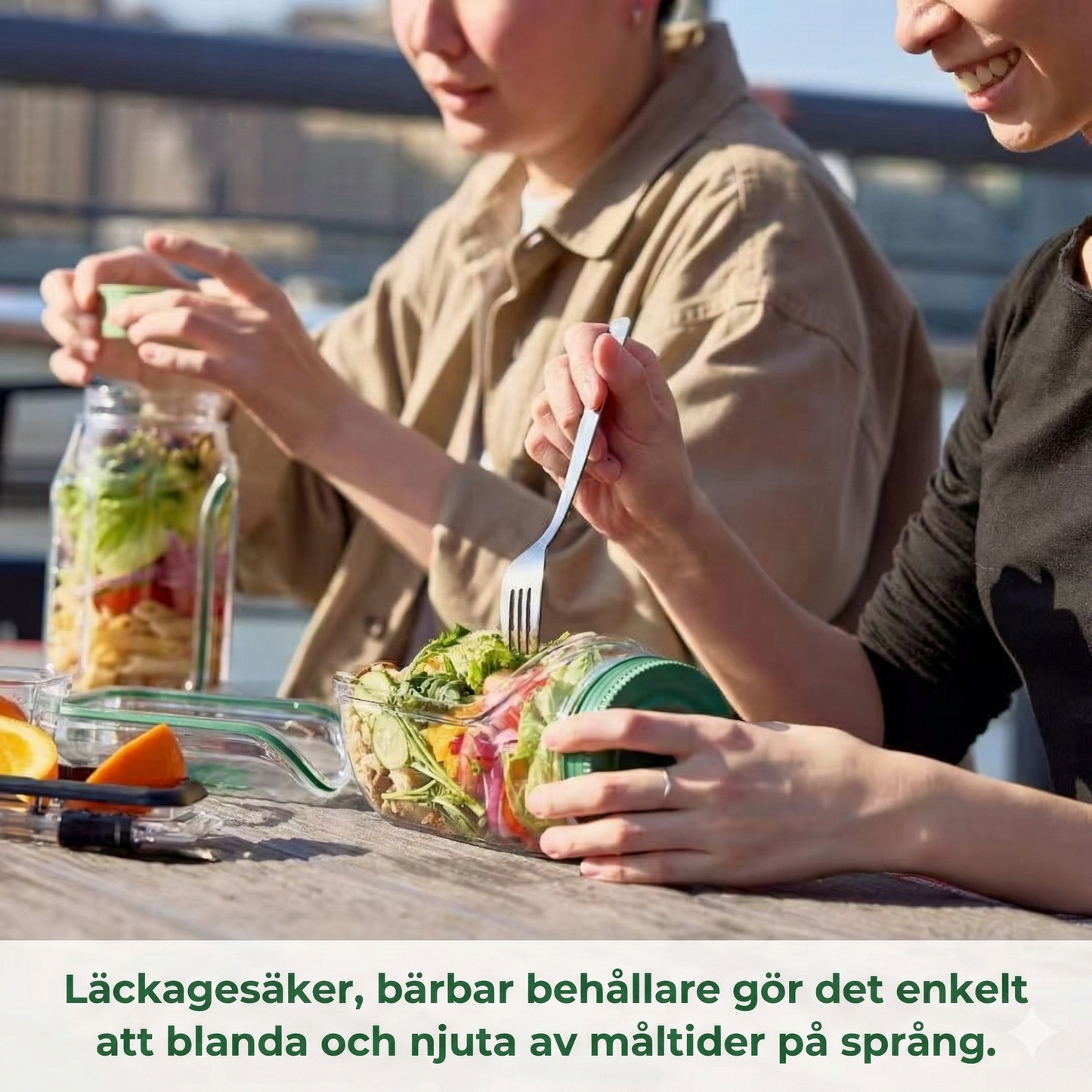 Unik Matlåda för Sallad – Smart Sidoöppning för enklare måltider