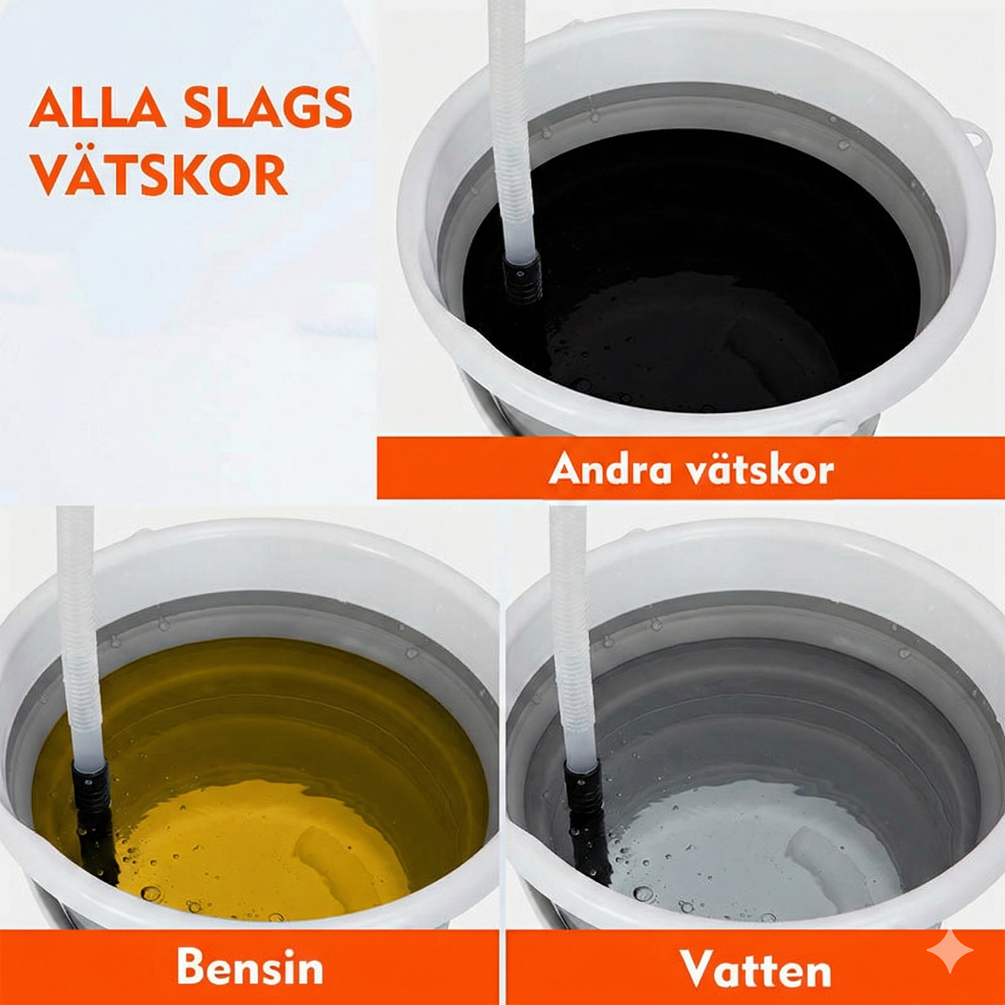 FluidShift Bärbar Oljepump & Vätskepump