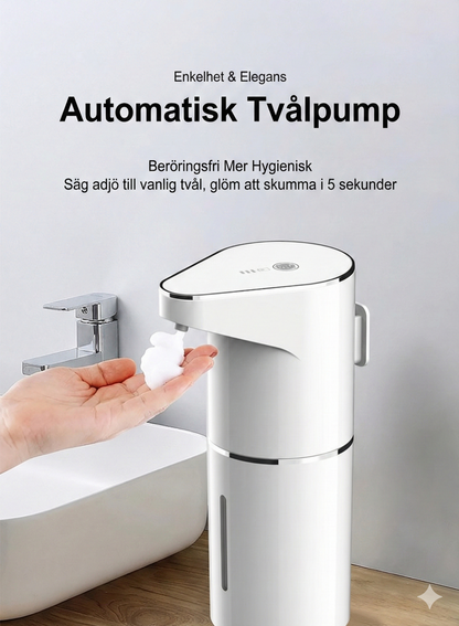 NordicDrop Automatisk Tvålpump med Sensor (Skum) –Uppladdningsbar Tvåldispenser