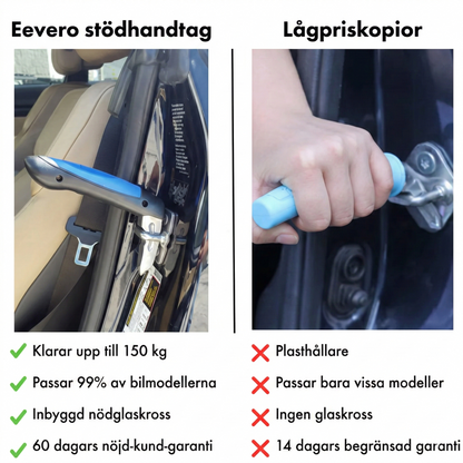 3-i-1 Stödhandtag för Bilen med Nödhammare & Bältesskärare
