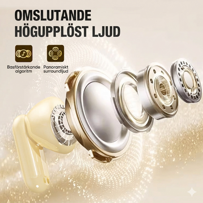 DuoLyss Share – Dubbla TWS-hörlurar med Smart LED-fodral
