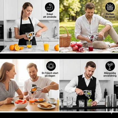 Kraftig Juicepress med Hävstång – Pressa Frukt Enkelt Utan El (Lätt att Rengöra) – Premium Kvalitet