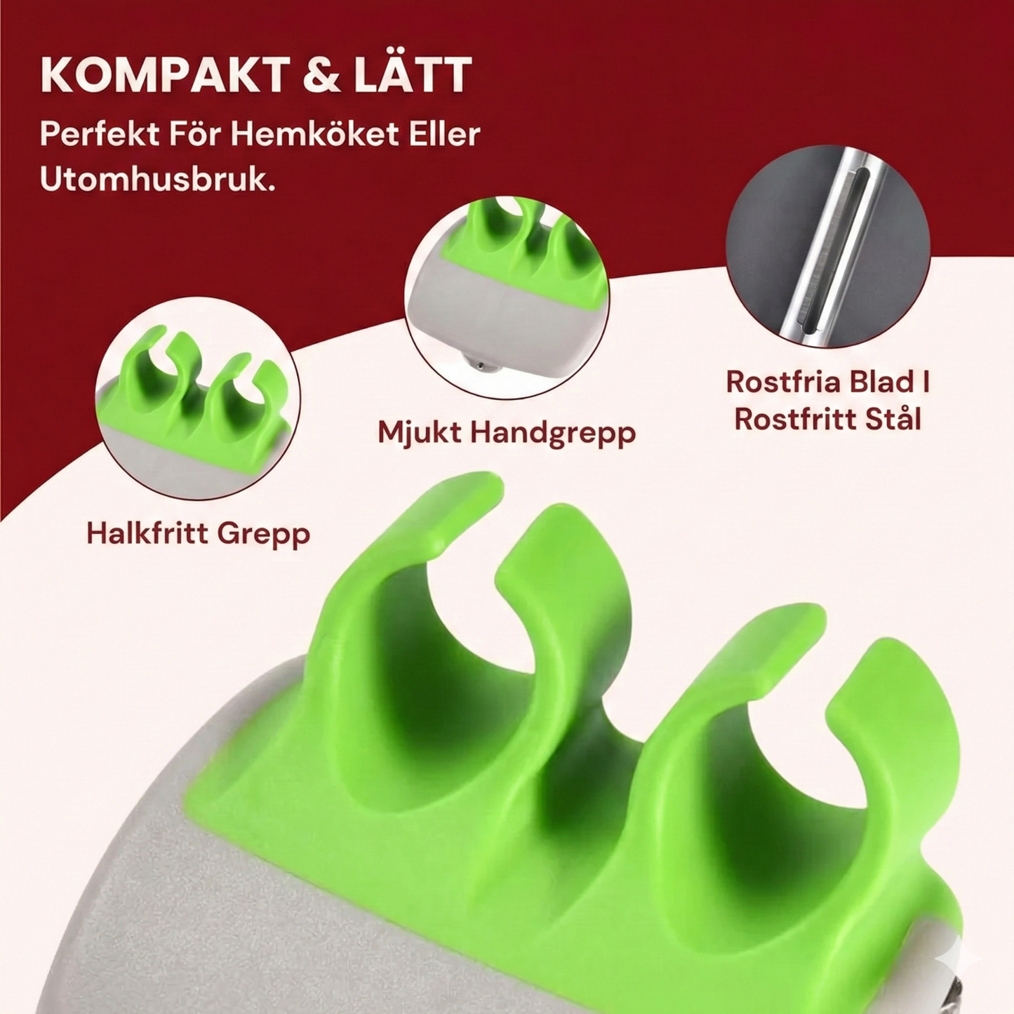 NordicGrip Creative Fruit-Vegetable Peeler 4-Pack