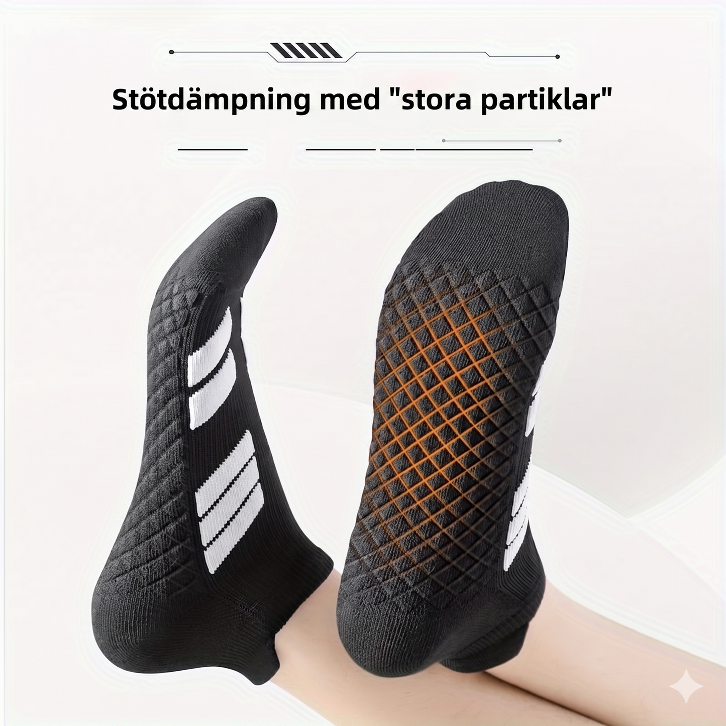 Unisex Osynliga Strumpor – Halkfria, Andningsbara & Perfekta för Sport