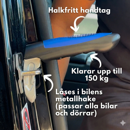 3-i-1 Stödhandtag för Bilen med Nödhammare & Bältesskärare