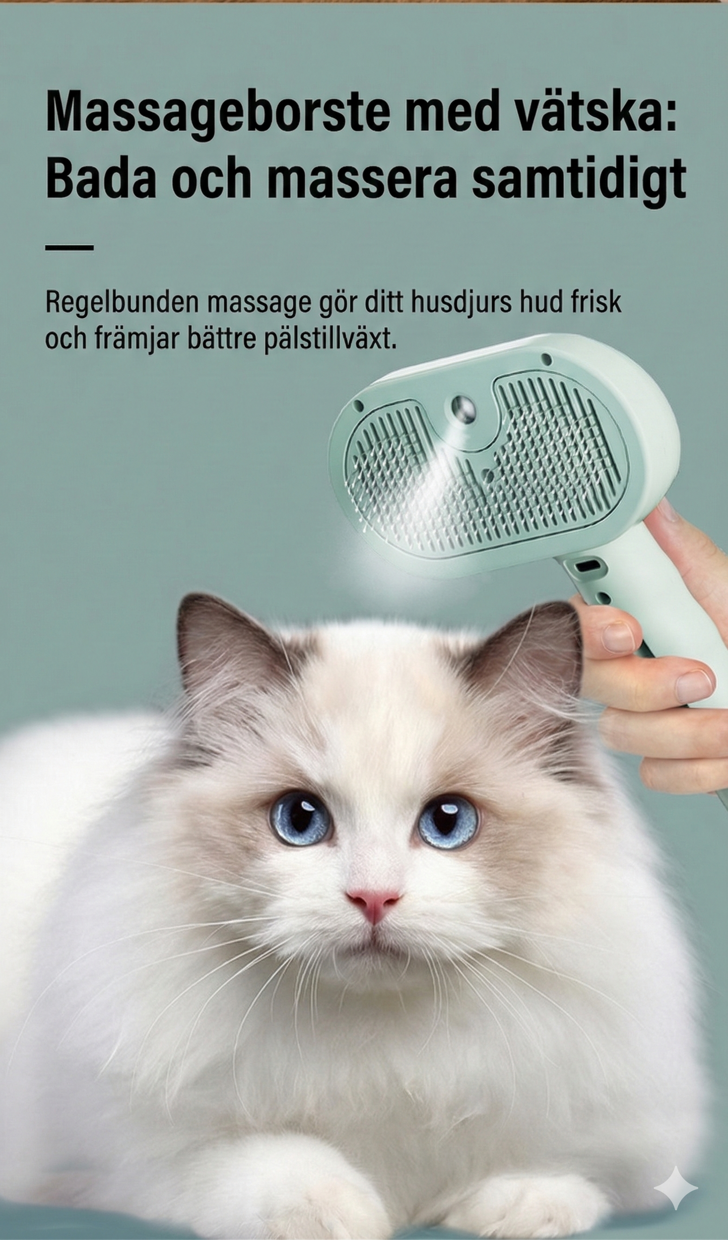 ProGroom Nordic™Professionell Karda för Hund & Katt (Självrengörande)