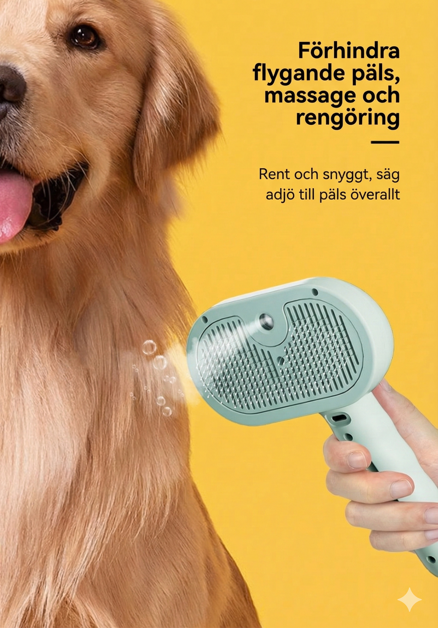 ProGroom Nordic™Professionell Karda för Hund & Katt (Självrengörande)