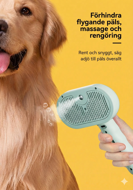 ProGroom Nordic™Professionell Karda för Hund & Katt (Självrengörande)