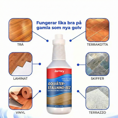 NordicShine™ Högblank Golvpolish & Renöring – Omedelbar Glans & Repskydd för Trä, Laminat och Parkett