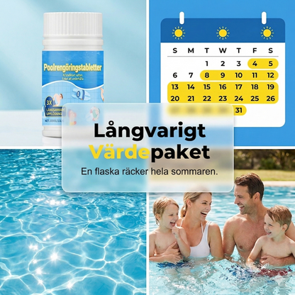 Effektiva Poolrengöringstabletter – För Kristallklart och Rent Badvatten
