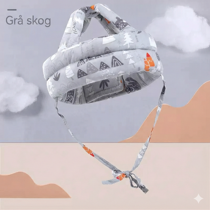 Justerbar Lära-gå-hjälm i Bomull – 360° Skydd för 0-3 år