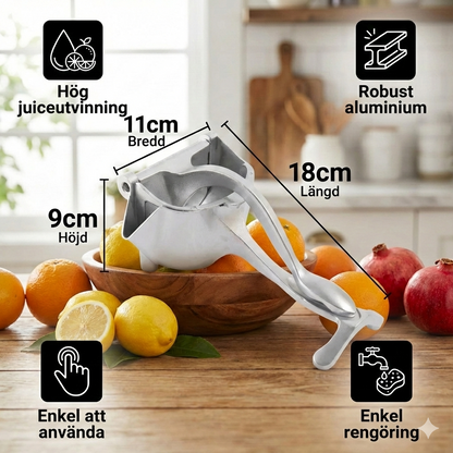 Kraftig Juicepress med Hävstång – Pressa Frukt Enkelt Utan El (Lätt att Rengöra) – Premium Kvalitet