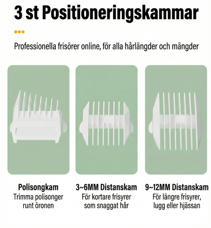 Hårklippare med vakuumfunktion – Suger upp håret automatiskt